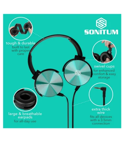 Classroom Headphones Bulk 5 Pack