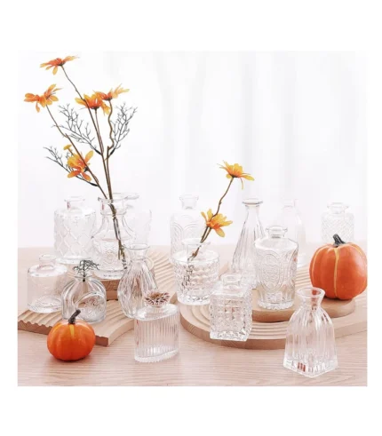 Glass Bud Vase Set of 30 Pcs