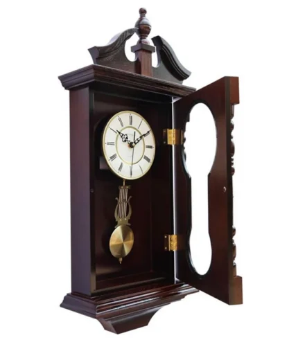 Grandfather Wood Wall Clock with Chime